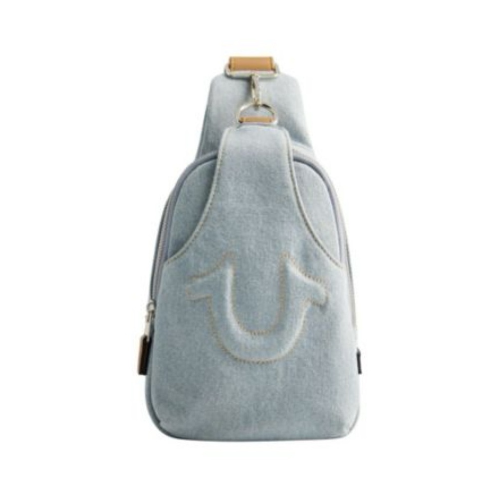 NWT True Religion Stitched Horseshoe Sling/Crossbody Bag